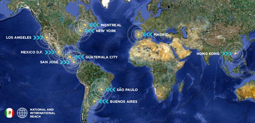 Alcance nacional e internacional